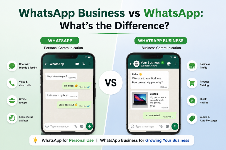 Whatsapp Business vs Whatsapp Image